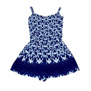 Tart Tie-Dye Romper Blue and White Vacation Festival Size XS
